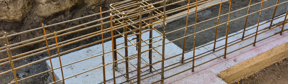 New concrete footings