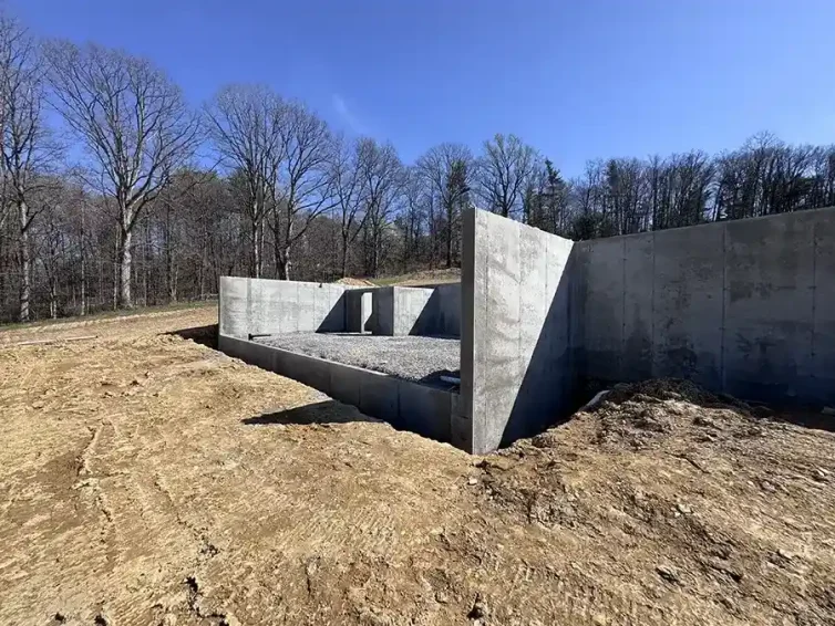 Poured concrete walls loysville