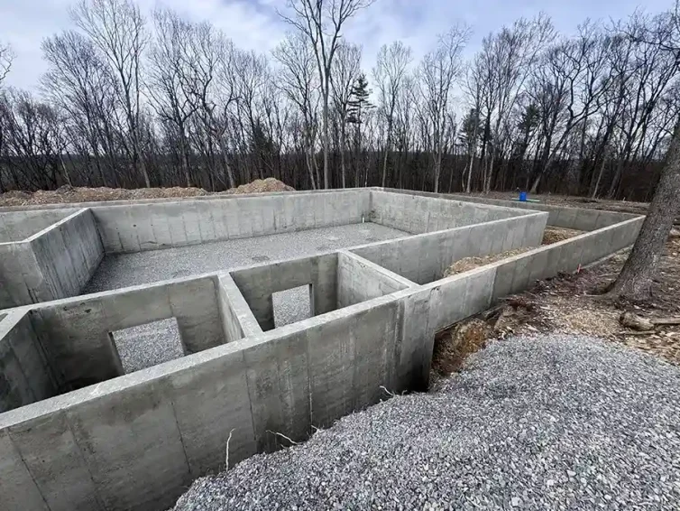 poured concrete walls for house in Selinsgrove